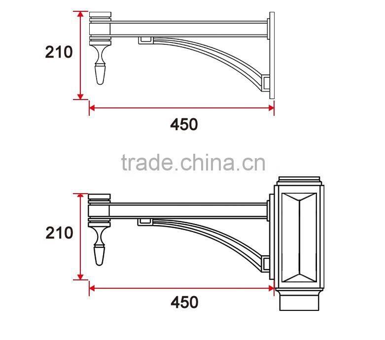D022 Classic Outdoor Lighting Standard Street Lamp Arm