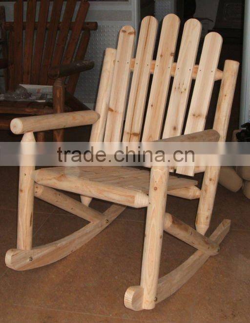 LEAFFY-Patio Furniture - Solid Wood Rocking Chair - YXC6475175