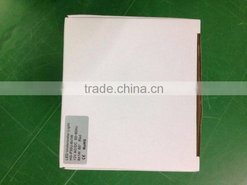 6W IP68 Waterproof 316 Stainless Steel LED Underwater Light