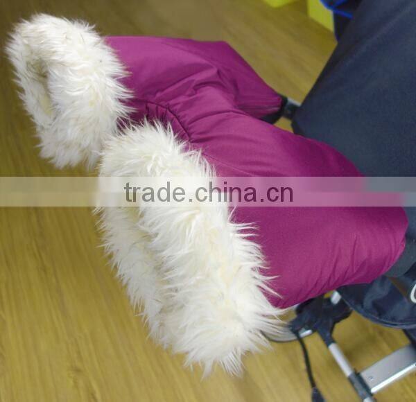 Kids Baby Pram Stroller Accessory Plush Hand Muff Waterproof Gloves Warmer Winter Gift