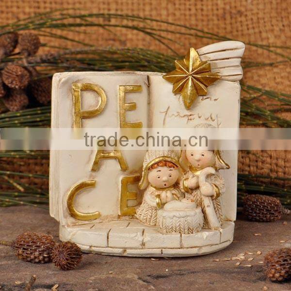 Hot sales nativity set resin religious crafts nativity set