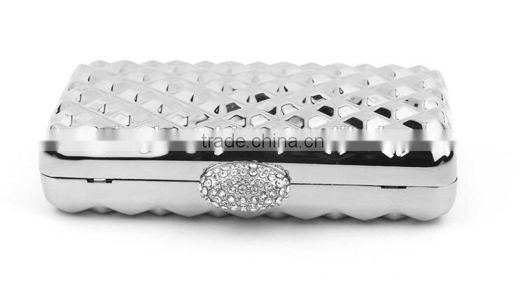 Metal frame clutch ladies' evening bag