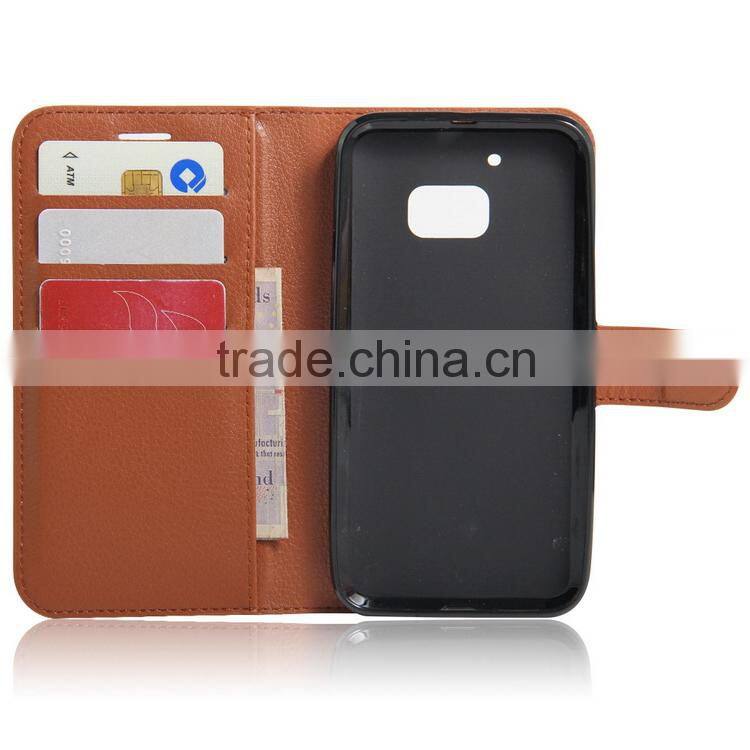 Popular new products leather phone case for htc m10