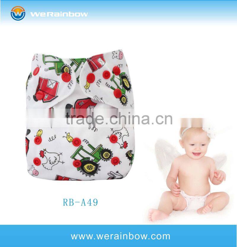 Wholesale Custom Printed Cartoon Cloth Diaper Baby Diapers