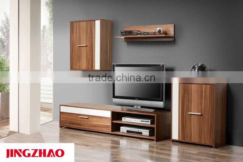 TV-2324 High Gloss TV Stand Cabinet With Wood Veneer