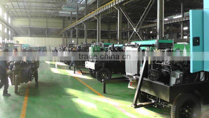 1000cfm 22bar portable diesel screw air compressor