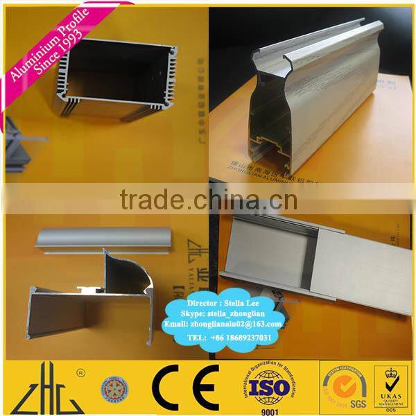 Top ten factory Zhonglian name aluminium profile prices aluminum railings for balconies/wood color aluminum gates fence rails