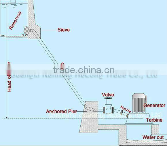Pelton Water Turbine Generator for Sale