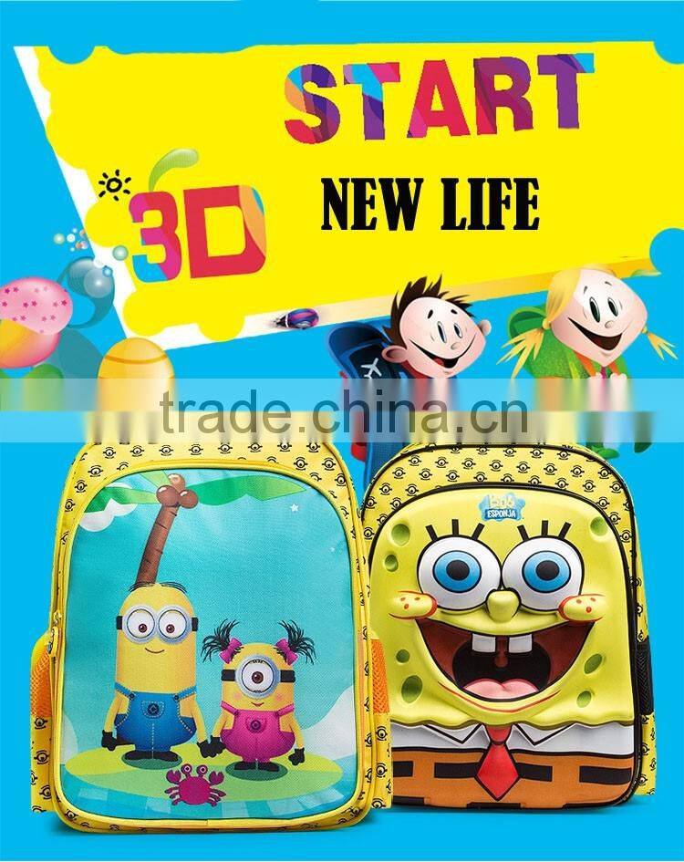 SpongeBob Squarepants funny design 2016 children popular school bag kids