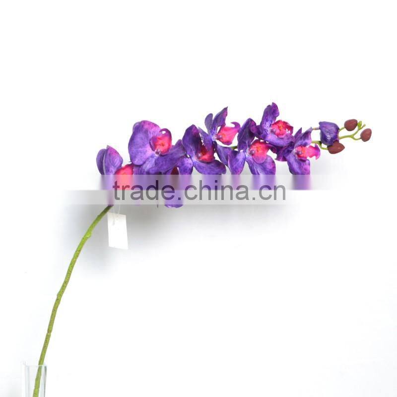 Purple and Red Artificial Curving Orchid