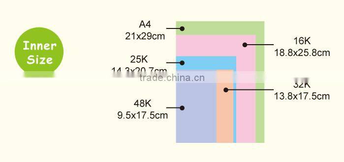 Top quality shape colors notebook bat