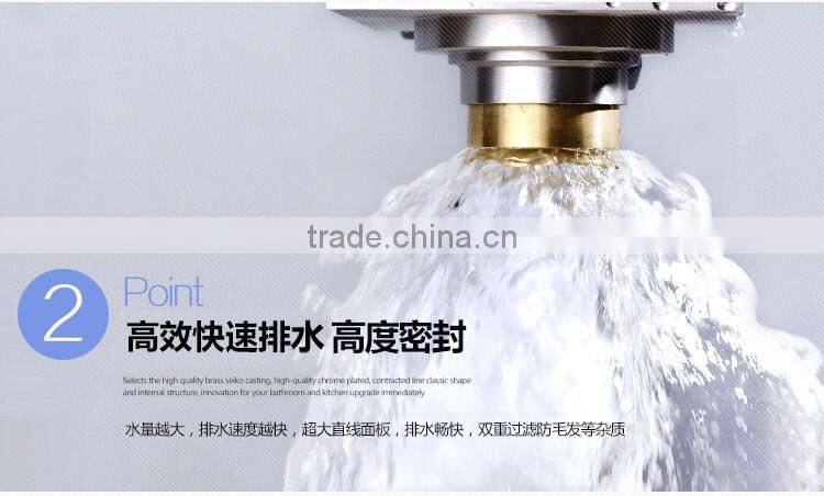 LABRAZE LE8504N washing machine copper wire drawing brass floor drains with connector