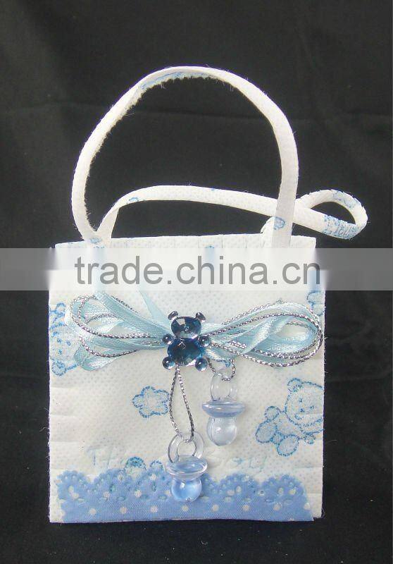 2016 best-selling pretty flower handbag no-woven fabric candy bag for wedding