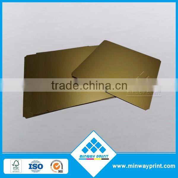 Customize convenient golden cake boards,food serving greaseproof tray for various uses