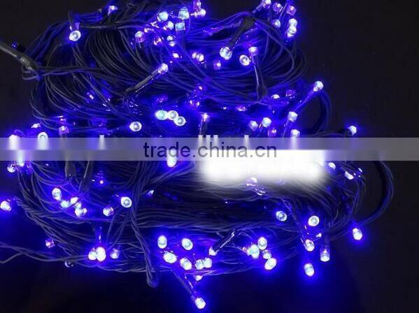 series string xmas decoration light with solar panel for supermarket 10meter 20meter 100meter