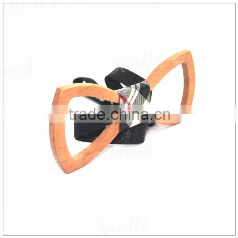 wholesale handmade fancy wooden bow tie
