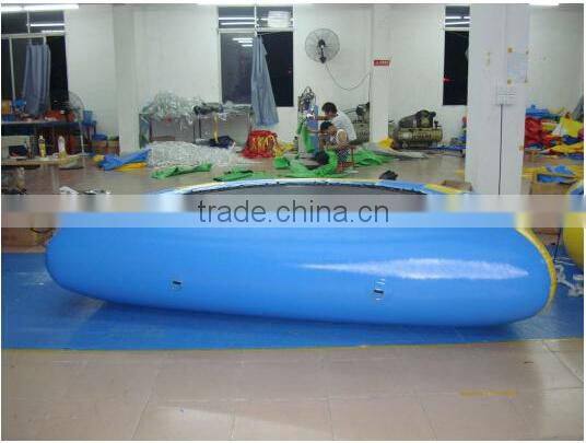 square heavy duty inflatable trampoline on water inflatable games