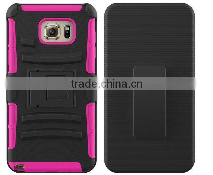 New Arrival for galaxy note 5 pc case belt clip Factory Price