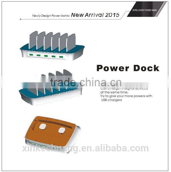 2015 New design desktop usb charging docking station with CE FCC ROHS UL certificate for iPod/iPhone/iPad