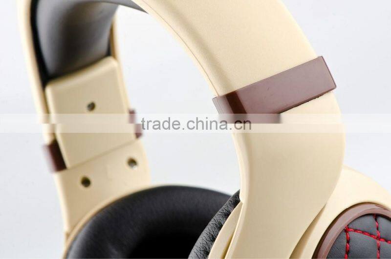 Noise cancelling wired stereo headphone 3.5mm audio jack headband type headphone