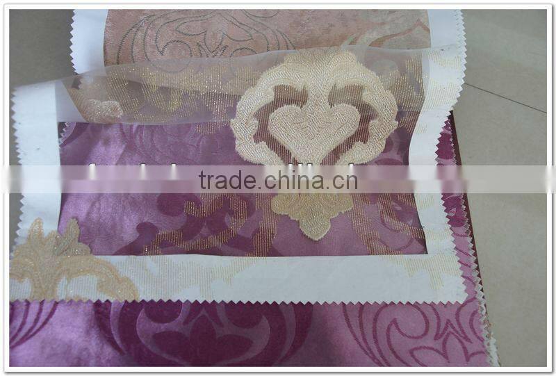 2013Abstract Bedroom Yarn Dyed Model Blackout Decorative Jacquard Curtain Fabric