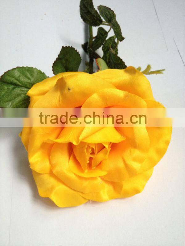 Artificial flower head silk flower head rose flower