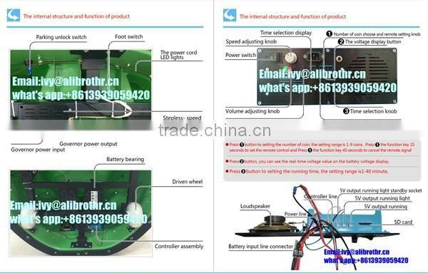 Chinese amusement park battery Remote Control Bumper Car For Kids