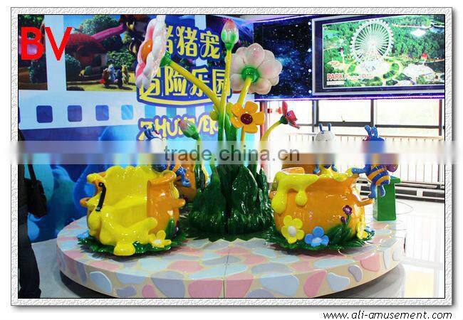 Professional indoor amusement coffee cup rides for sale