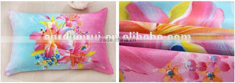 Popular Reactive printing 3d bedding set ,linen cotton queen king size/bedclothes duvet cover pillowcase rose coverlet