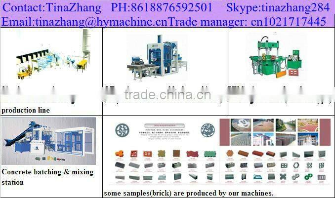 Hand operated concrete block making machine QT4-40 for sale