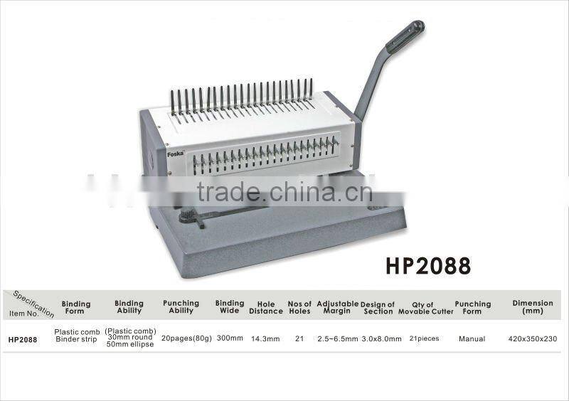 Plastic Comb Binding machine/Hot Sale Binding Machine