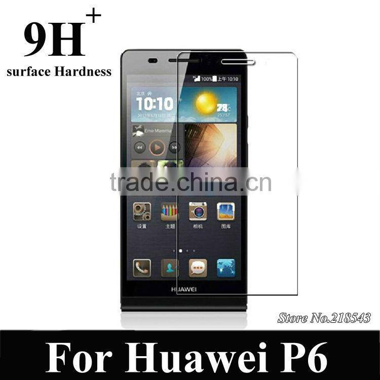 hot screen protector 0.33mm tempered glass 9H resist blue light for huawei P6 protective glass