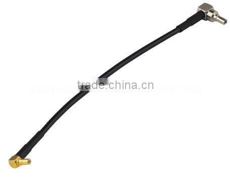 CRC9 male right angle to SSMB male plug RA pigtail cable RG174