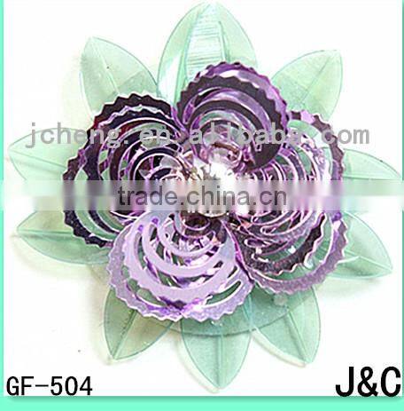 3cm pink AB color flower beads shoes bow for lady shoes