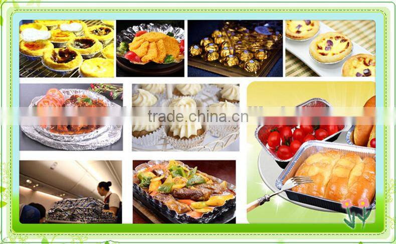 Disposable 3 compartments Aluminum Foil Food tray with lid