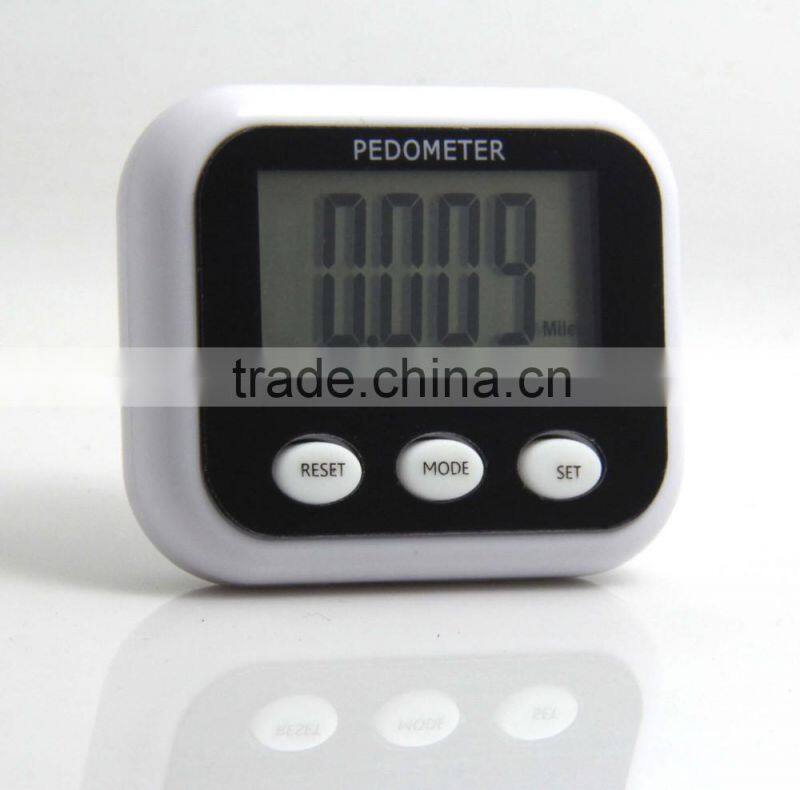 big LCD display screen multifunction pedometer