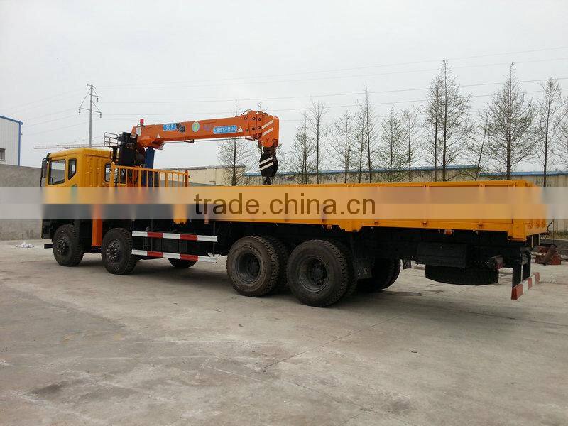 8 ton at 2.5m, truck mounted crane, SQ8S4, best Telescoping Boom Truck Mounted Crane 8 ton.