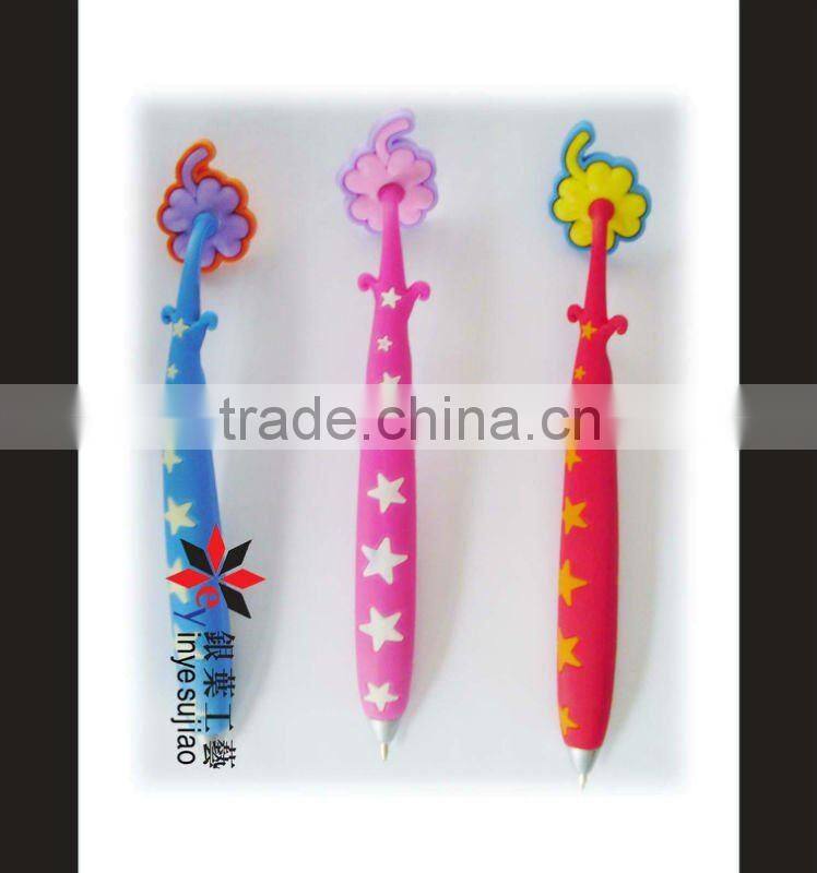 2011 flower design PVC Magnetic Pen for promotion