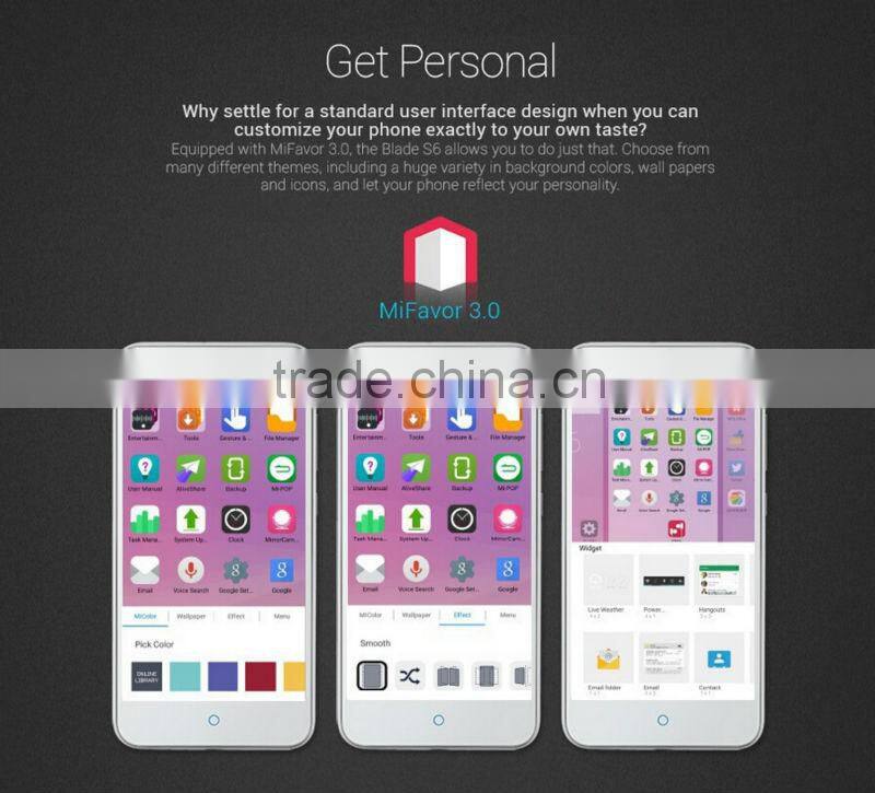 Original Qualcomm Octa-Core 1.5GHz 5 inch 1280*720p Android 5.0 2G+ 16G 13.0mp 4G LTE Phone ZTE Blade S6 Mobile Phone