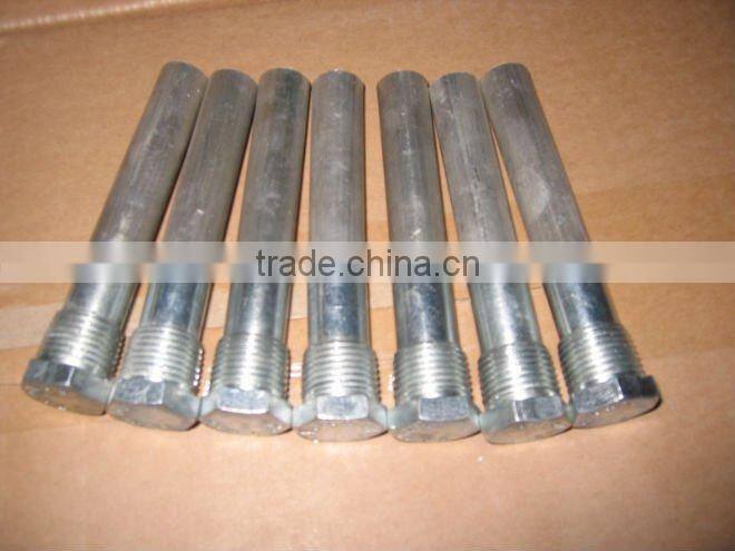 Bar-type water heater anode