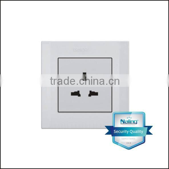 NALING High quality White color 3pin multi-functional socket outlet Factory production