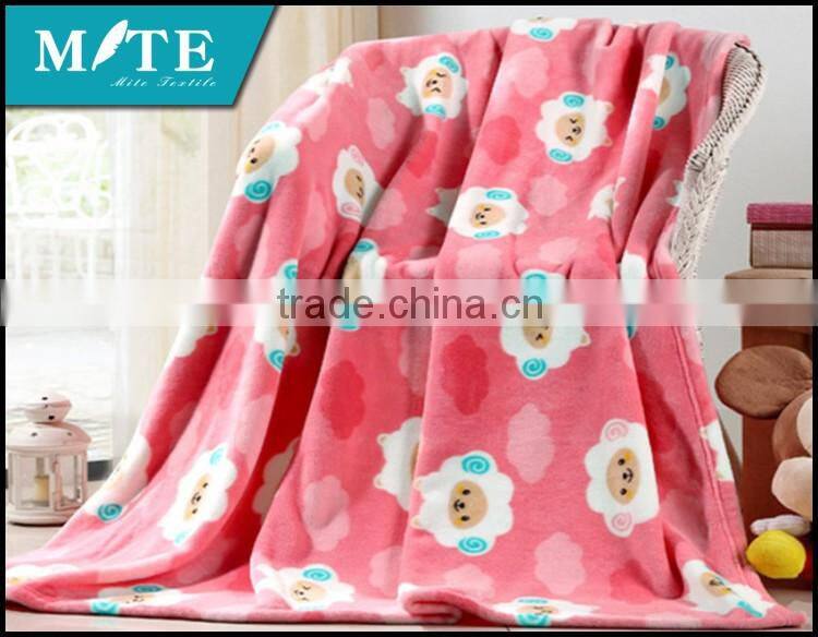 Wholesale Plain Solid Color Coral Fleece/Flannel/Polar throw blanket