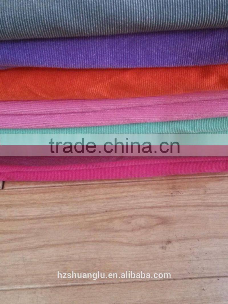 100% polyester imitata cotton velvet corduroy