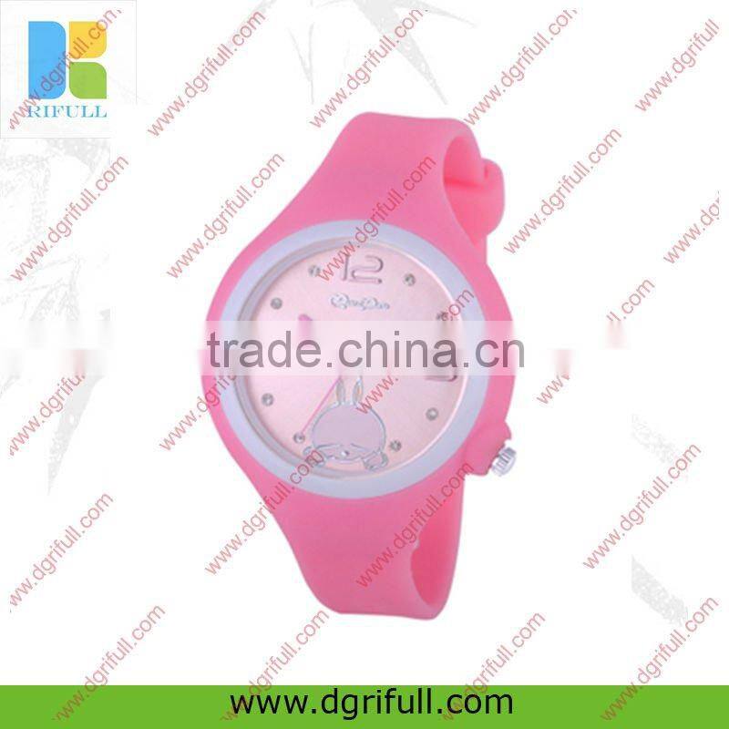 High quality promotional items silicone rubber watch