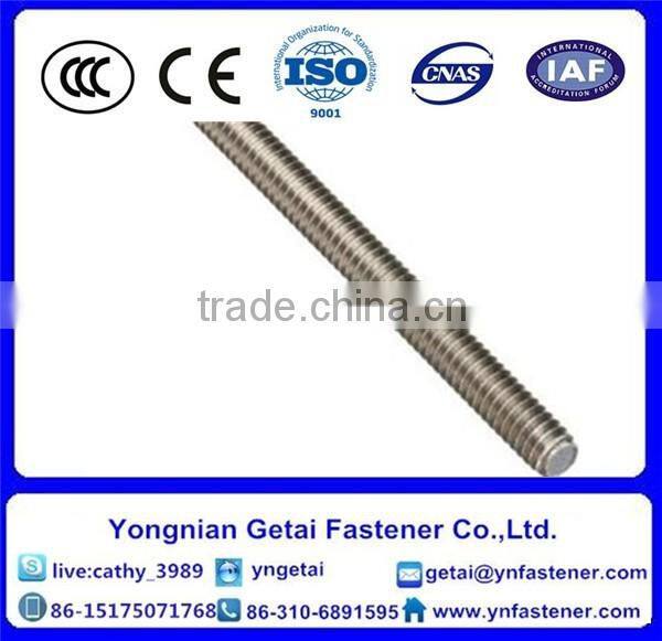 ASTM A479 stainless steel 316 threaded bar M6