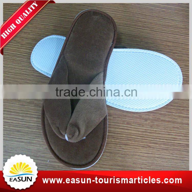 Disposable newest style terry waffle five star luxury hotel slippers