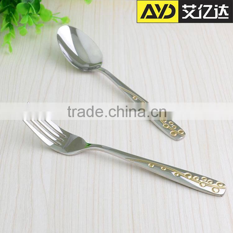 bulk flatware , gold plated flatware , spiral handle flatware sets