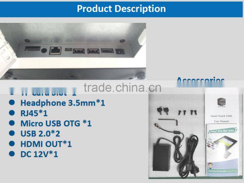 EKAA 42inch Interactive Restaurant touch screen table
