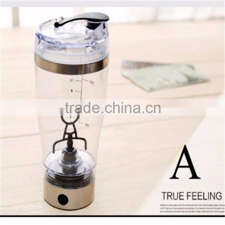 18oz/20oz leakproof Protein powder shake bottle with cap Electric Portable Mixer Bottle