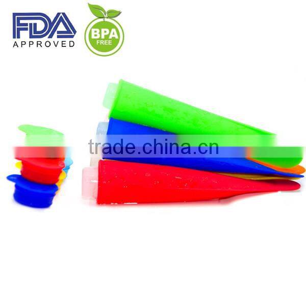 Non-sticky newest silicone ice cream popsicle mold